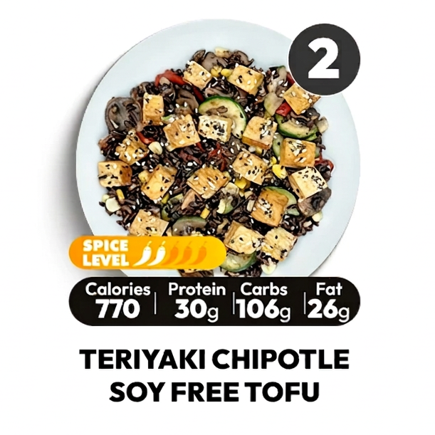 Teriyaki Chipotle Soy Free Tofu